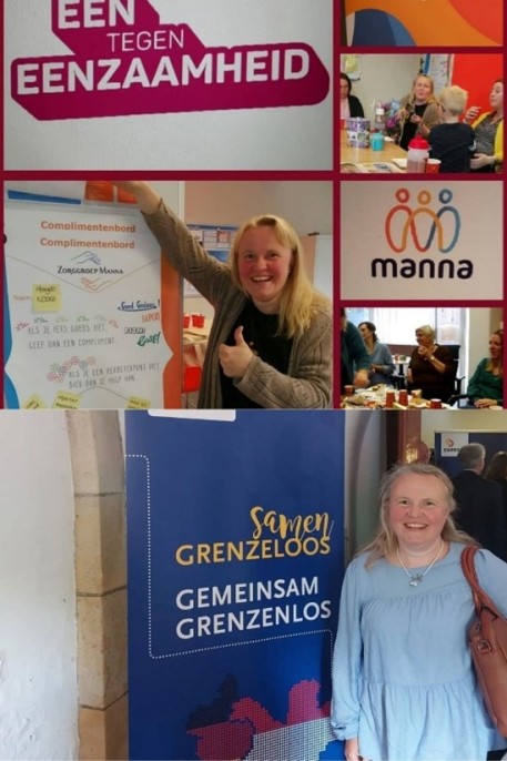 compilatie van foto's van Susanne tijdens werkbezoeken