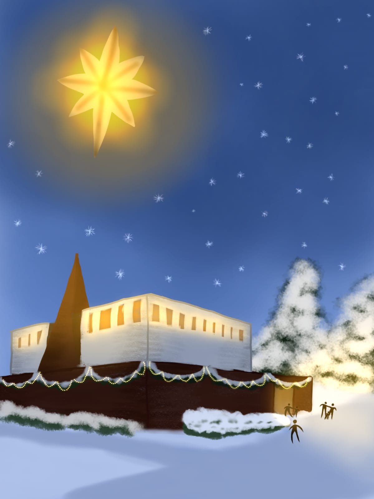 Kerstmis bij de Kristalkerk