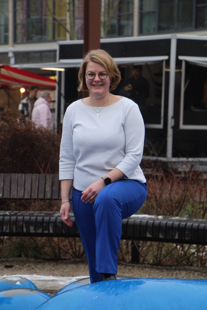 Tracy Vermeer op de markt
